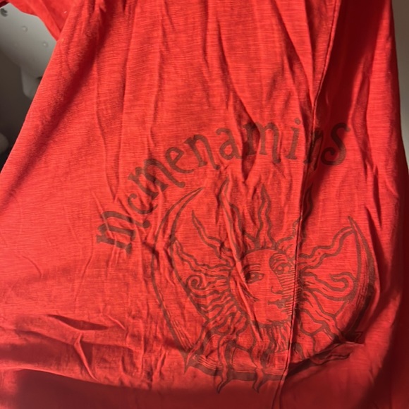 Red tee shirt. Sun & moon. Mcmenamins. Large - Picture 2 of 4